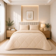 Bej Soft Silikon Yorgan Tek Kişilik 155 215 Diğer