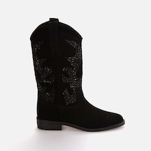 Rouge Kadın Western Bot 197 Siyah Suet