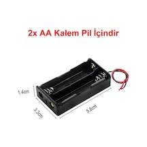 2'li Aa Kalem Pil Kutusu Yuvası 3v Kablolu Kalem Pil