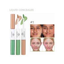 Sıvı Kapatıcı Çift Uçlu Nemlendirici Su Geçirmez Kapak Koyu Halkalar Yüz Renk 01 8ml C01