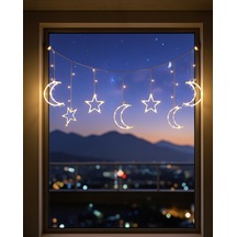Led Işıklı Ay Yıldız Ramazan Dekoru 45 Cm Diğer