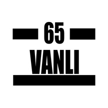 65 Vanlı Araba Sticker 17x17 Cm Siyah