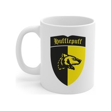 Hufflepuff Baskılı Kupa Bardak Beyaz