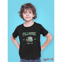 Bumeta Fillmore Arabalar Cars Şimşek Mcqeen Çocuk Tişört T-shirt Siyah