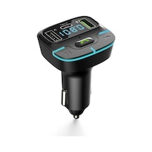 F9 Araç Fm Transmitter 5.3 Bluetooth Araç Kiti Usb Type-c Hızlı Şarj Çıkışlı Çakmaklık Girişli F9