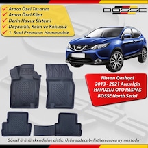 Nissan Qashqai Paspas Araca Özel 2013-2021 Derin Havuzlu Paspas Bosse North Serisi