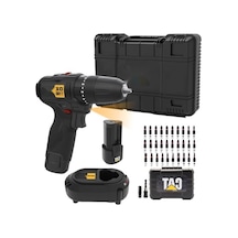 12 Volt Çift Akülü Kömürsüz Darbeli Matkap + 32 Parça Aksesuar Seti
