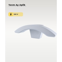 Beyaz Led Yarım Ay Aplik 3200k Sarı Işık Beyaz