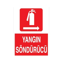 Yangın Söndürücü Uyarı Tabelası - 35x50 Foreks - Y54