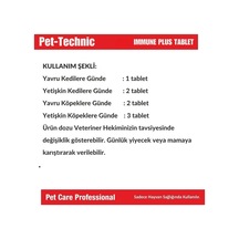 Immune Plus Tablet Kedi Ve Köpekler İçin Bağışıklık Güçlendirici Takviye Beta-glucan, Propolis, Vitamin C Ve Bitkisel Ekstratlar 75 Tablet