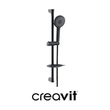 Creavit Sürgülü Duş Seti Siyah Mat Sh493S Siyah