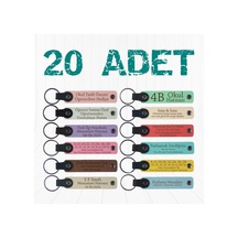 Sistemleri Mühendisliği Öğrencilerine, 20'li Set, Kişisel Tasarımlı Hediyelik Anahtarlık