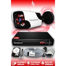 Bayicam 1 Kameralı Panda 1 Dış Kamera Set 320 GB HDD Full HD Gece Görüşlü Güvenlik Kamerası Sistemi