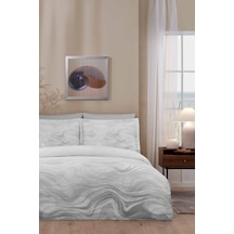 Albite King Size Saten Nevresim Takımı Bej