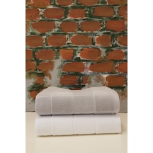 Ramona 2'li Havlu - Gri Beyaz Çok Renkli
