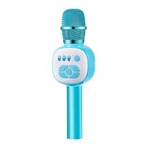 Reedark Çocuklar İçin Kablosuz Mikrofon Bluetooth Bağlantısı Renkli Işık Efektleri Gerçek Zamanlı Kulak İzleme Çıkarılabilir Lityum Pil İle Mavi