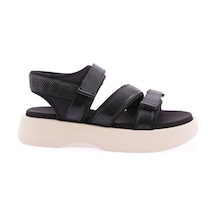 Dgn 4830-22y Kadin Cirt Bantli Kalin Taban Sandalet 4830-2027-R1534 Siyah