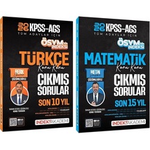 İndeks Akademi 2026 Kpss Meb-ags Türkçe + Matematik Ösym Nin İndeksi Çıkmış Sorular 2 Li Set İndeks Akademi Yayıncılık