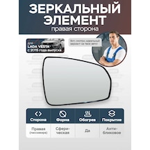 Mırr Lada Vesta İçin Sağ Isıtmalı Dikdörtgen Ayna Elemanı 317946451