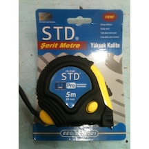 Std Kılıflı Stoperli Şerit Metre 5 Metre Çelik