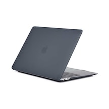 Kilifone - Macbook Uyumlu Macbook 13.3' Air M1 Msoft Kristal Kapak - Siyah