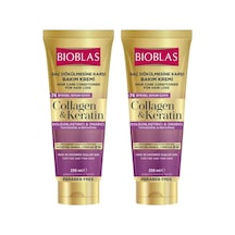Bioblas Collagen & Keratin Saç Dökülmesine Karşı Saç Kremi 2 x 250 ML