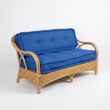 2'li Yer Minderi 60x120x14 Cm Palet Minderi, Bahçe Minderi, Oturma Minderi, Balkon Takımı Minderi Mavi Diğer