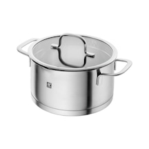 Zwilling Trueflow Sığ Tencere | Paslanmaz Çelik | 20 Cm | Metalik Gri