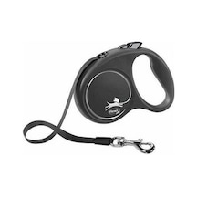 Black Design Otomatik Şerit Köpek Gezdirme Tasması Small 5 Mt Siyah Diğer