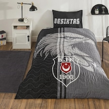 Taç Lisanslı Kapitoneli -beşiktaş Taraftar-tek Kişilik Nev.takımı Siyah - Beyaz