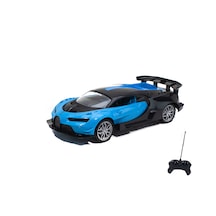 1:16 Ölçek Uzaktan Kumandalı Bugatti Chiron Işıklı Şarjlı Mavi