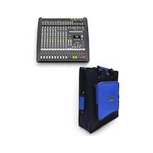 Cms 1000 Mikser İçin Uyumlu Soft Case Çanta Kılıf - Siyah Mavi.