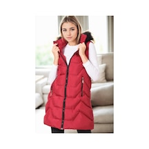 Z6761 Dewberry Bayan Yelek-bordo-1 Bordo-1