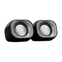 Dhs-2111 2.0 Mini Taşınabilir Multimedya Speaker Hoparlör, Siyah