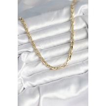 Pirinç Gold Renk 60 Cm Zincir Kadın Kolye 5886 Çok Renkli Çok Renkli