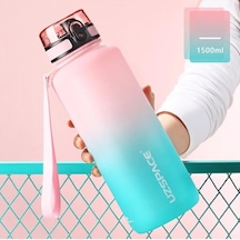 Uzspace Tritan Su Matarası 1500Ml VGN3056 Pembe Turkuaz