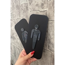 Black Cool Kabartmalı Seri WC Yönlendirme Seti