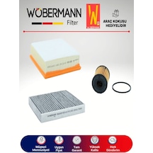 Wöbermann Fiat Linea 1.4 Turbo Filtre Bakım Seti 2007-2012 3'lü Karbonlu