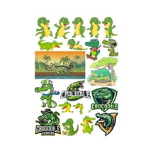 Timsah Sticker Set 11 15 Parça Telefon, Tablet, Defter, Laptop Sticker