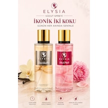 Elysıa Bare Vanilla & Velvet Petals 2 Li Set Kadın Vücut Spreyi 250 Ml X2 Kalıcı Ferah Parfüm Mist