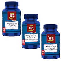 Magnezyum Magnesium L-Threonate Vejeteryan 3 X 90 Bitkisel Kapsül