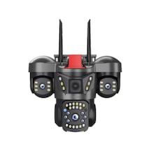 Onqam On-w2363 3x2mp Wi-fi Dış Mekan Pt Güvenlik Kamerası - 3 Lensli, Renkli Gece Görüş, Siren
