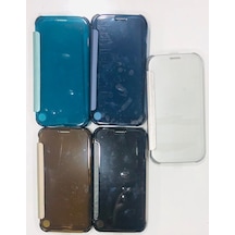 Samsung Uyumlu S6 Edge Kapakli Kilif 329757594 - Renk / Açik Yesil