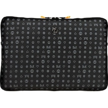 Bilik Deri Monogram Siyah Unisex Laptop & Evrak Çantası Laptop Mg Siyah