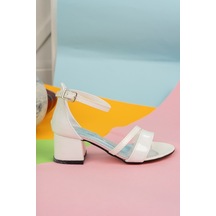 Gimer - Topuklu Çift Bant Beyaz Kız Çocuk Sandalet - Eyl1702G Beyaz Gimer - Topuklu Çift Bant Beyaz Kız Çocuk Sandalet - Eyl1702G Beyaz