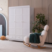 Gardırop, Berlin 3 Kapaklı Çekmeceli Dolap - Beyaz