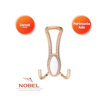 Seçi L Portmanto Askısı, Metal Vestiyer Askısı, 90 Gr, Dolap Ve Duvar Askılığı, Altin Vidalı