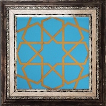 Armada Çini 20X20 Cm Sp 89 Turkuaz Metalik Kütahya Çini Pano