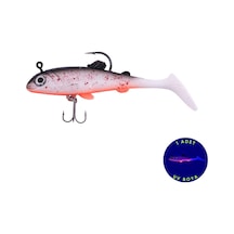 Silikon Yapay Balık - 15g 100mm - Üçlü İğneli - Fishack - Uv Boyalı - Ember