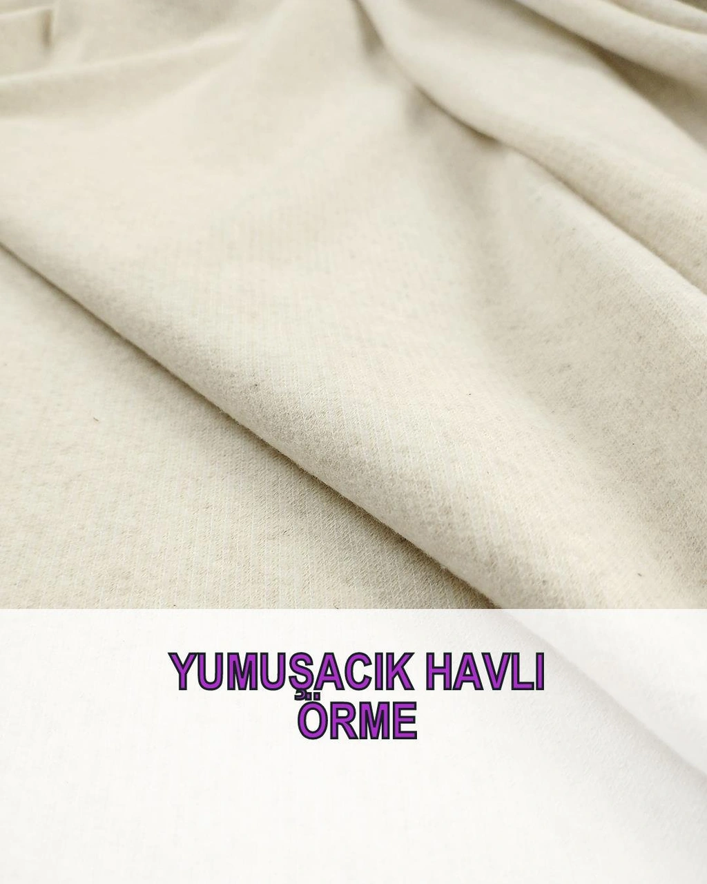 Örme Kırçıllı Bej Ekru Renkteen: 140 Cm-3588 Renkli
